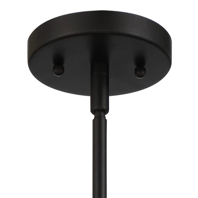 Possini Euro Design Stella Black Pendant Chandelier 15" Wide Modern Gold Leaf Drum Shade 4-Light Fixture For Dining Room House Foyer Kitchen Island 4 Possini Euro Design Stella Black Pendant Chandelier 15" Wide Modern Gold Leaf Drum Shade 4-Light Fixture For Dining Room House Foyer Kitchen Island - Image 3