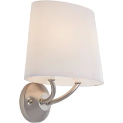 Possini Euro Design Possini Euro 11 3/4" High Brushed Nickel Modern Wall Sconce Light -Possini Euro Design GUEST 38b3c4f1 2537 4b6d bca6 2eac47c0344f