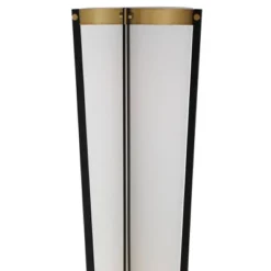 Possini Euro Design Mid Century Modern Torchiere Lamp 4-Light 68" Tall Antique Brass Off White Linen Cone Shade Living Room Office Uplight -Possini Euro Design GUEST 3a5882f8 edb9 49e8 9fe0 edda399f6b65