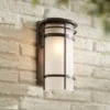 Possini Euro Design Theola Modern Outdoor Wall Light Fixture Bronze LED 12 3/4" Etched Glass Shade For Post Exterior Barn Deck House Porch Yard Patio 2 Possini Euro Design Theola Modern Outdoor Wall Light Fixture Bronze LED 12 3/4" Etched Glass Shade For Post Exterior Barn Deck House Porch Yard Patio -Possini Euro Design GUEST 3aee6a2d 2806 44d2 abb3 60a554b5b711