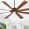 80" Possini Euro Design Defender Modern Indoor Outdoor Ceiling Fan With Dimmable LED Light Remote Oil Rubbed Bronze Koa Damp Rated For Patio Exterior -Possini Euro Design GUEST 3d025163 1ce1 4750 a5dd ed3ce1f74998