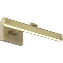 Possini Euro Design Henry 17" High Modern Picture Wall Lamp Light Fixture Mount Living Room Indoor Hallway Entry-way LED Hardwired Gold Antique Brass -Possini Euro Design GUEST 43848625 1d72 4dcf b159 12b4a20f931d