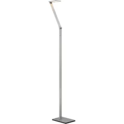 Possini Euro Design Bentley Modern Task Floor Lamp 61" Tall Silver LED Touch On Off Adjustable Head For Living Room Reading Bedroom Office House Home -Possini Euro Design GUEST 450b68af 28ea 4324 aae6 6038dfe33716