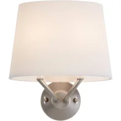 Possini Euro Design Possini Euro 11 3/4" High Brushed Nickel Modern Wall Sconce Light -Possini Euro Design GUEST 453c47ed 7cd4 4df2 af68 65320f4ab908