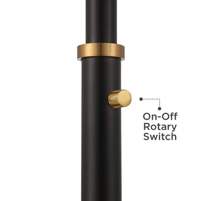 Possini Euro Design Quatro Mid Century Modern Tree Floor Lamp 71" Tall Black Gold Metal 4 Light Frosted Glass Cone Shade For Living Room Bedroom House 7 Possini Euro Design Quatro Mid Century Modern Tree Floor Lamp 71" Tall Black Gold Metal 4 Light Frosted Glass Cone Shade For Living Room Bedroom House - Image 5