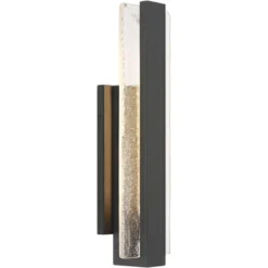 Possini Euro Design Possini Euro Cascadia 18"H Black Piastra Glass LED Outdoor Wall Light 15 Possini Euro Design Possini Euro Cascadia 18"H Black Piastra Glass LED Outdoor Wall Light -Possini Euro Design GUEST 46d399a8 4743 4ef6 8c3b dec5568781cc