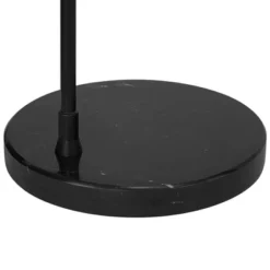 Possini Euro Design Luka Modern 71" Tall Standing Floor Lamp Curved Arc Foot Switch Black Metal Living Room Bedroom House Reading Linen Drum Shade -Possini Euro Design GUEST 477c353e 827a 4cbc 8e55 d75ce195e1be