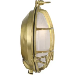 Possini Euro Design Possini Euro Anjali 10" High Brass Bulkhead Wall Sconce 16 Possini Euro Design Possini Euro Anjali 10" High Brass Bulkhead Wall Sconce -Possini Euro Design GUEST 47cc452c aac0 4a14 8109 62c7e2f6627c 1