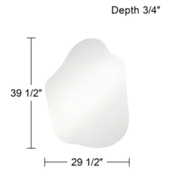 Possini Euro Design Casper Decorative Wall Mirror Modern Abstract Silver Frameless 29 1/2" Wide Bedroom Living Room Home House 12 Possini Euro Design Casper Decorative Wall Mirror Modern Abstract Silver Frameless 29 1/2" Wide Bedroom Living Room Home House -Possini Euro Design GUEST 47f6fdf1 10f2 48dc 9ca4 9a0ed2e3c030