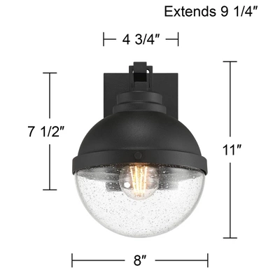 Possini Euro Design Possini Euro Sargasso 11" Sand Black Marine Grade Outdoor Wall Light 5 Possini Euro Design Possini Euro Sargasso 11" Sand Black Marine Grade Outdoor Wall Light - Image 3