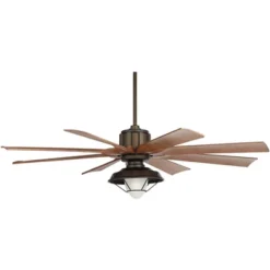 60" Possini Euro Design Defender Industrial Indoor Outdoor Ceiling Fan With LED Light Remote Oil Rubbed Bronze Koa Damp Rated For Patio Exterior Home 16 60" Possini Euro Design Defender Industrial Indoor Outdoor Ceiling Fan With LED Light Remote Oil Rubbed Bronze Koa Damp Rated For Patio Exterior Home -Possini Euro Design GUEST 4b3d215b dbd2 4e2b a99b 2e800f5e90ef