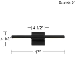 Possini Euro Design Possini Euro Anthony 17" Wide Black LED Picture Light 11 Possini Euro Design Possini Euro Anthony 17" Wide Black LED Picture Light -Possini Euro Design GUEST 4c40f133 25ec 4110 927c db75520826ca