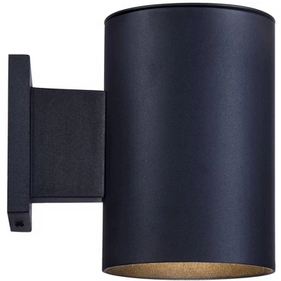 Possini Euro Design Modern Outdoor Wall Light Fixture Black LED Downlight 7 1/2" Cylinder Shade For Exterior Barn Deck House Porch Yard Patio Outside 7 Possini Euro Design Modern Outdoor Wall Light Fixture Black LED Downlight 7 1/2" Cylinder Shade For Exterior Barn Deck House Porch Yard Patio Outside - Image 5