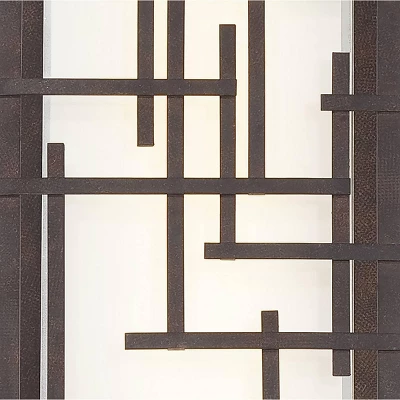 Possini Euro Design Outdoor Wall Light Fixture Bronze LED 16 1/4" High White Cased Glass For Exterior Barn Deck House Porch Yard Patio Outside Garage 4 Possini Euro Design Outdoor Wall Light Fixture Bronze LED 16 1/4" High White Cased Glass For Exterior Barn Deck House Porch Yard Patio Outside Garage - Image 2