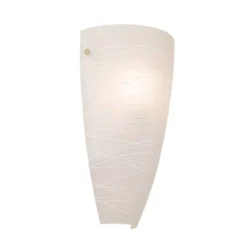Possini Euro Design Isola Modern Wall Light Sconce White Stripes Frosted Art Glass 7 1/4" Fixture For Bedroom Bathroom Vanity Reading Living Room Home -Possini Euro Design GUEST 4d679d55 041b 497d 9cc6 2100dcc53e96