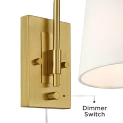 Possini Euro Design Possini Euro Erica 11" High Antique Brass Plug-In Wall Sconce 17 Possini Euro Design Possini Euro Erica 11" High Antique Brass Plug-In Wall Sconce -Possini Euro Design GUEST 4e4a1565 9ee5 4fac 89a3 2db6dd5ed319