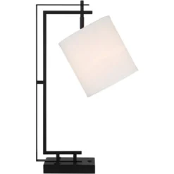 Possini Euro Design Covello 25" High Modern Mission Desk Lamp USB Port AC Power Outlet Black Metal Single White Shade Home Office Living Room Charging 17 Possini Euro Design Covello 25" High Modern Mission Desk Lamp USB Port AC Power Outlet Black Metal Single White Shade Home Office Living Room Charging -Possini Euro Design GUEST 4e853a7e 8806 462c a9ec 3a2eae7d9b25