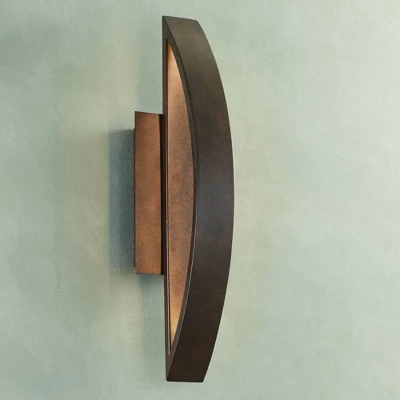 Possini Euro Design Modern Wall Light Sconce Copper Bronze Hardwired 5 1/2" Fixture LED For Bedroom Bathroom Vanity Hallway House 3 Possini Euro Design Modern Wall Light Sconce Copper Bronze Hardwired 5 1/2" Fixture LED For Bedroom Bathroom Vanity Hallway House