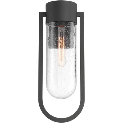 Possini Euro Design Villa Lane 18 1/2" High Modern Outdoor Wall Light Fixture Mount Porch House Exterior Weatherproof Sand Black Clear Glass Shade 6 Possini Euro Design Villa Lane 18 1/2" High Modern Outdoor Wall Light Fixture Mount Porch House Exterior Weatherproof Sand Black Clear Glass Shade - Image 4