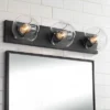 Possini Euro Design Possini Euro Michaelis 26" Wide Black 3-Light Bath Light -Possini Euro Design GUEST 53245e2d e83c 49cb 9df0 d40d5e84b78d
