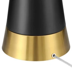 Possini Euro Design Otis Mid Century Modern 66" Tall Standing Floor Lamp Tray Table Pull Chain Black Gold Metal Living Room Bedroom House Reading -Possini Euro Design GUEST 545a5ab7 6411 47b8 b97b 27233457024f