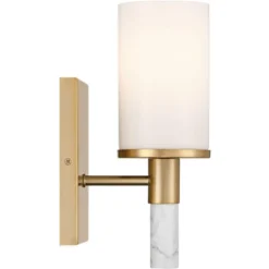 Possini Euro Design Possini Euro Lucius 11" High Soft Gold And White Marble Wall Sconce -Possini Euro Design GUEST 55e58e30 5f26 444e af71 5bd49c556d65