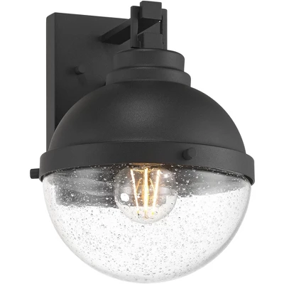 Possini Euro Design Possini Euro Sargasso 11" Black Marine Outdoor Wall Light Set Of 2 7 Possini Euro Design Possini Euro Sargasso 11" Black Marine Outdoor Wall Light Set Of 2 - Image 5