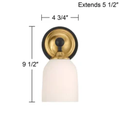 Possini Euro Design Possini Euro Zaragoza 9 1/2" High Gold And Black Wall Sconce 12 Possini Euro Design Possini Euro Zaragoza 9 1/2" High Gold And Black Wall Sconce -Possini Euro Design GUEST 59c46bff 879a 4f88 b84c 3bb76b90924c