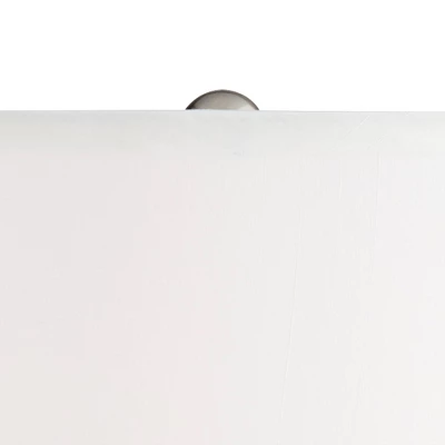 Possini Euro Design Jaime Modern Table Lamp 26" High Blue Gray Art Glass White Drum Shade For Bedroom Living Room Bedside Nightstand Office Kids House 4 Possini Euro Design Jaime Modern Table Lamp 26" High Blue Gray Art Glass White Drum Shade For Bedroom Living Room Bedside Nightstand Office Kids House - Image 2