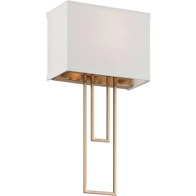 Possini Euro Design Possini Euro Siobhan 16" High Gold And White Wall Sconce 9 Possini Euro Design Possini Euro Siobhan 16" High Gold And White Wall Sconce - Image 7