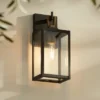 Possini Euro Design Possini Euro Trystin 13" High Black And Brass Outdoor Wall Light -Possini Euro Design GUEST 5b7de370 b0f6 4ff7 ae85 40bc593ce545