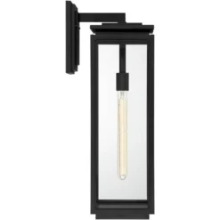 Possini Euro Design Atkins Modern Outdoor Wall Light Fixture Matte Black 24" Clear Glass For Post Exterior Barn Deck House Porch Yard Patio Outside 14 Possini Euro Design Atkins Modern Outdoor Wall Light Fixture Matte Black 24" Clear Glass For Post Exterior Barn Deck House Porch Yard Patio Outside -Possini Euro Design GUEST 5d1c2632 a686 4d55 b005 f1b81e0d2ae4