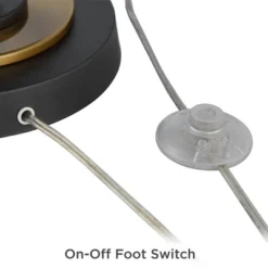 Possini Euro Design Vista Mid Century Modern Torchiere Floor Lamp With Riser 73 1/2" Tall Brass Gunmetal Gray Off White Linen Shade For Living Room 9 Possini Euro Design Vista Mid Century Modern Torchiere Floor Lamp With Riser 73 1/2" Tall Brass Gunmetal Gray Off White Linen Shade For Living Room -Possini Euro Design GUEST 5da8512c 22a5 4a0f a29e 76e5a64b7bac