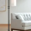 Possini Euro Design Torrance Modern Industrial 65" Tall Downbridge Arc Floor Lamp Matte Black Warm Gold Frosted Glass Shade For Living Room -Possini Euro Design GUEST 5e073fe2 b795 464f 817f 12f4b8c89fb2