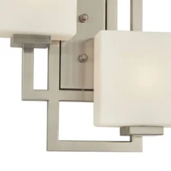 Possini Euro Design Modern Wall Light Sconce Brushed Nickel Hardwired 15 1/2" 2-Light Fixture Square Opal Glass Bedroom Bathroom 15 Possini Euro Design Modern Wall Light Sconce Brushed Nickel Hardwired 15 1/2" 2-Light Fixture Square Opal Glass Bedroom Bathroom -Possini Euro Design GUEST 5f015304 9c72 4398 b701 c703586e2c08