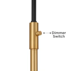 Possini Euro Design Tarrah Mid Century Modern 63" Tall Chairside Arc Floor Lamp Gold Black Metal Clear Glass Shade For Living Room House 12 Possini Euro Design Tarrah Mid Century Modern 63" Tall Chairside Arc Floor Lamp Gold Black Metal Clear Glass Shade For Living Room House -Possini Euro Design GUEST 5fdd3f6a 2906 4028 af93 13a02082d8a8