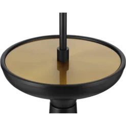 Possini Euro Design Otis Mid Century Modern 66" Tall Standing Floor Lamp Tray Table Pull Chain Black Gold Metal Living Room Bedroom House Reading -Possini Euro Design GUEST 605e8fdc 9a86 4ba5 8acf 0a56a7a955ef