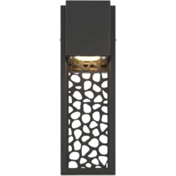Possini Euro Design Possini Euro Miele 16" High Matte Black Outdoor LED Wall Light 14 Possini Euro Design Possini Euro Miele 16" High Matte Black Outdoor LED Wall Light -Possini Euro Design GUEST 61d8ebe7 8690 4961 b11b a38349feffbe 3