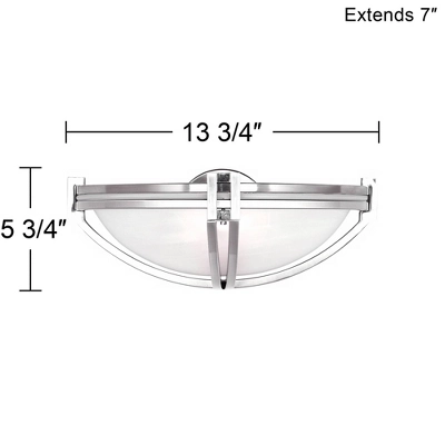Possini Euro Design Solara Modern Wall Light Sconce Brushed Nickel 13 3/4" Fixture Marbleized Glass For Bedroom Bathroom Vanity Reading Living Room 5 Possini Euro Design Solara Modern Wall Light Sconce Brushed Nickel 13 3/4" Fixture Marbleized Glass For Bedroom Bathroom Vanity Reading Living Room - Image 3
