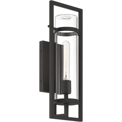 Possini Euro Design Possini Euro Castello 18"H Black Marine Outdoor Wall Light Set Of 2 9 Possini Euro Design Possini Euro Castello 18"H Black Marine Outdoor Wall Light Set Of 2 - Image 7