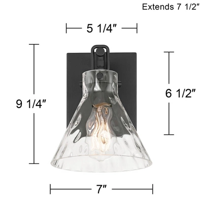 Possini Euro Design Possini Euro Ishii 9 1/4" Wide Matte Black Wall Sconce Set Of 2 5 Possini Euro Design Possini Euro Ishii 9 1/4" Wide Matte Black Wall Sconce Set Of 2 - Image 3