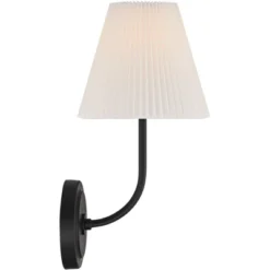Possini Euro Design Possini Euro Nina 14" High Matte Black Wall Sconce -Possini Euro Design GUEST 672d27fa 9648 46cc 8233 4f8e5d76e6e2