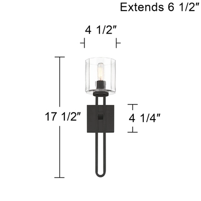 Possini Euro Design Possini Euro Katrina 17 1/2" High Black Wall Sconce 10 Possini Euro Design Possini Euro Katrina 17 1/2" High Black Wall Sconce - Image 8