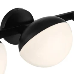 Possini Euro Design Celine Modern Wall Light Black Hardwire 30" 4-Light Fixture Opal White Glass Globe Shade For Bathroom Vanity 17 Possini Euro Design Celine Modern Wall Light Black Hardwire 30" 4-Light Fixture Opal White Glass Globe Shade For Bathroom Vanity -Possini Euro Design GUEST 69877770 3dbb 413a a527 d7b43988e37d