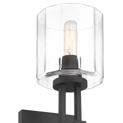 Possini Euro Design Possini Euro Katrina 17 1/2" High Black Wall Sconce 4 Possini Euro Design Possini Euro Katrina 17 1/2" High Black Wall Sconce - Image 2