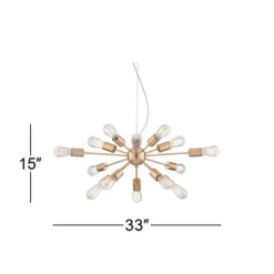 Possini Euro Design Hemingson Gold Large Chandelier 33" Wide Modern Sputnik 12-Light LED Fixture For Dining Room House Foyer Kitchen Island Entryway 15 Possini Euro Design Hemingson Gold Large Chandelier 33" Wide Modern Sputnik 12-Light LED Fixture For Dining Room House Foyer Kitchen Island Entryway -Possini Euro Design GUEST 6dc62696 3edd 4d7e 864f f4c76e89043b