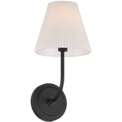 Possini Euro Design Possini Euro Nina 14" High Matte Black Wall Sconce -Possini Euro Design GUEST 6e5f1ea2 39da 4ef9 97b7 0d3089a3f1a8