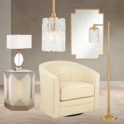 Possini Euro Design Kinsey Modern Downbridge Floor Lamp 67" Tall Warm Brass Metal Stone Pattern Glass Shade For Living Room Reading Bedroom Office -Possini Euro Design GUEST 6e6ccf14 87f1 4cac 86f0 ca3be36ab762