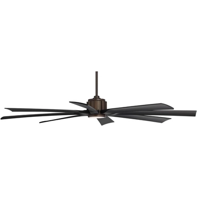 Possini Euro Design 70" Defender Modern Indoor Outdoor Ceiling Fan 8 Blade LED Light Remote Control Oil Rubbed Bronze Black Blades Bedroom Patio 7 Possini Euro Design 70" Defender Modern Indoor Outdoor Ceiling Fan 8 Blade LED Light Remote Control Oil Rubbed Bronze Black Blades Bedroom Patio - Image 5