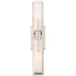 Possini Euro Design Midtown Modern Wall Light Brushed Nickel 23 1/2" 2-Light Fixture White Glass Shade For Bedroom Bathroom Vanity Reading Living Room 15 Possini Euro Design Midtown Modern Wall Light Brushed Nickel 23 1/2" 2-Light Fixture White Glass Shade For Bedroom Bathroom Vanity Reading Living Room -Possini Euro Design GUEST 704202b1 c41c 4a81 a9c2 b0ee9ec3c812